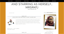Desktop Screenshot of andstarringasherself.com